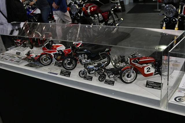 画像: タミヤの協力によるCBシリーズプラモデル展示