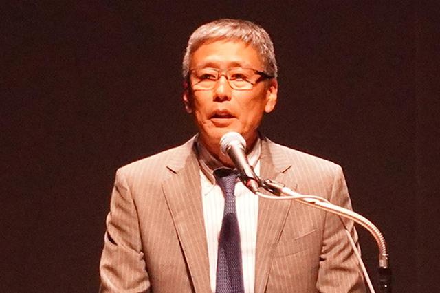 画像: 開会あいさつする石川社長