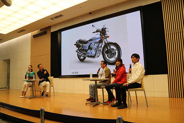 画像: 宮城光氏(左より2人目)の司会のもと、CBにまつわる熱いトークが展開された6月16日開催の「CBスペシャルトークショー」。右よりゲストの坂本順一氏、梅本まどかさん、原富治雄氏