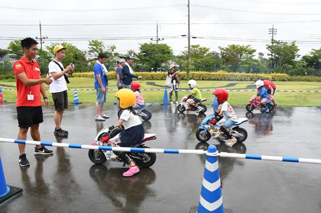 画像: 「ぽすくまの親子バイク教室」開催風景