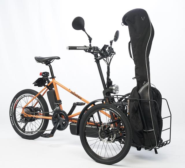 画像: フル電動車仕様 漕がずに快適なモーター走行を実現(荷物バスケットには最大20㎏まで搭載可能)