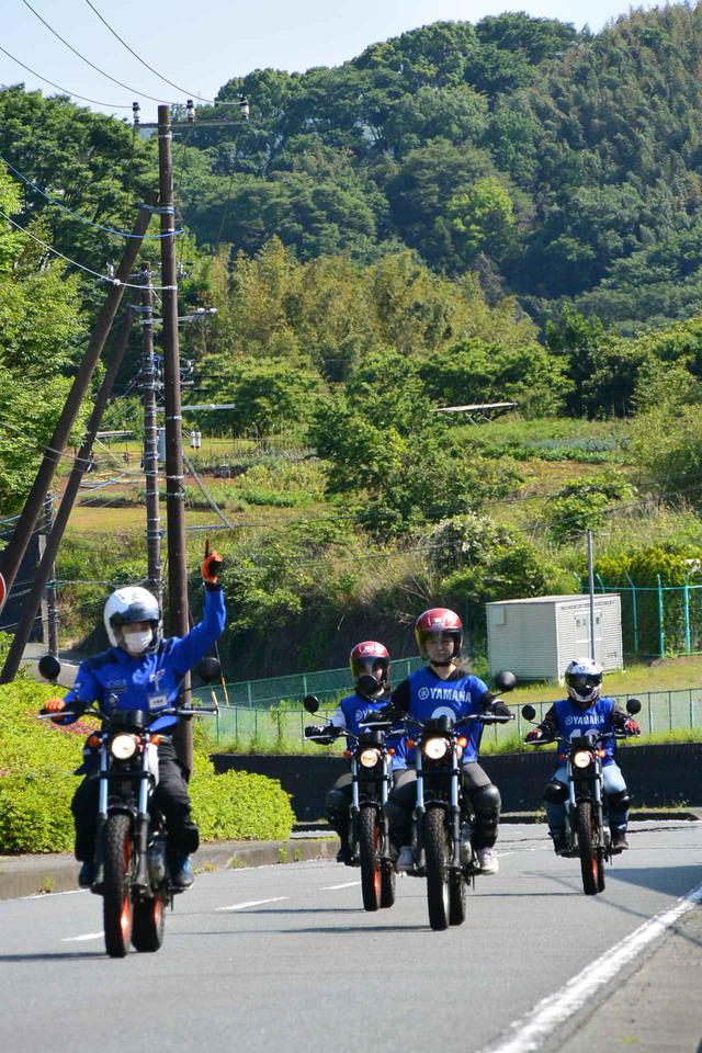 画像: インストラクターのサポートを受けミニツーリングを満喫