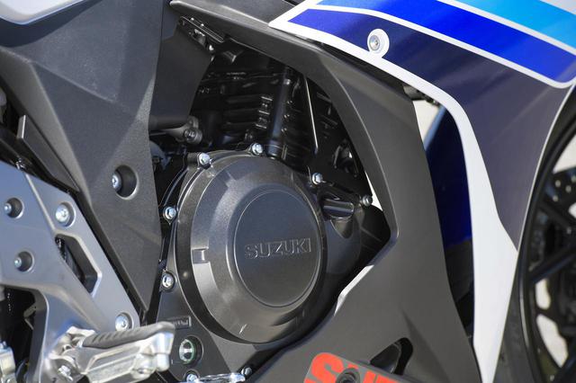 画像1: GSX250Rはロングストローク設計のエンジンを採用