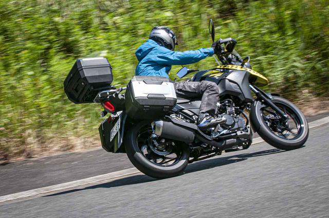 画像2: Vストローム250の走りは荷物で変わる?