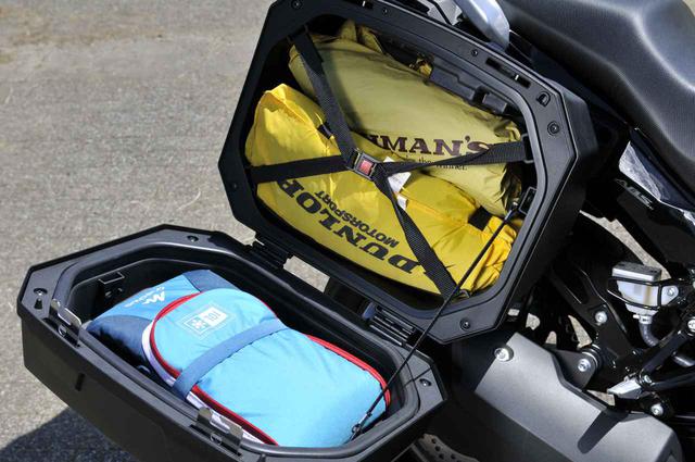 画像6: スズキ『Vストローム250』でバイクキャンプ用品を満載してみる!