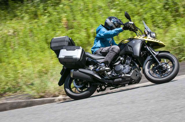 画像3: Vストローム250のフロントタイヤとエンジンが本領発揮