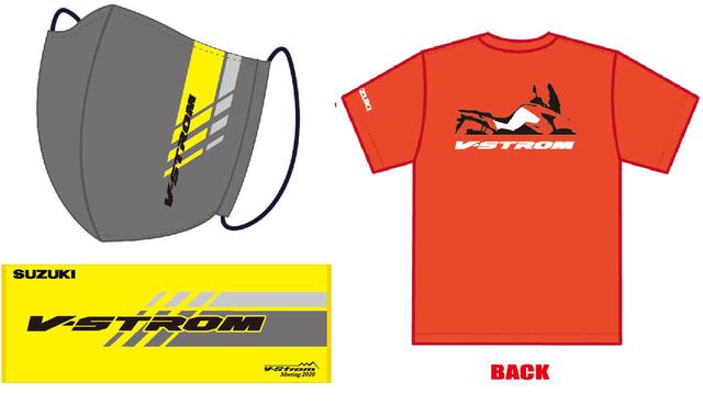 画像: Tシャツ&マスク&フェイスタオルのVストローム3点セット
