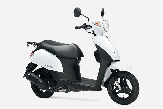 画像3: 新車が16万円台で買えて燃費も抜群のおすすめ50ccバイク! かわいい系原付スクーターで最高コスパのスズキ『レッツ』にお洒落ベージュが追加!