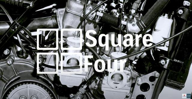 画像: 2ストロークの125ccエンジンを4つ並べた「スクエア4」エンジン