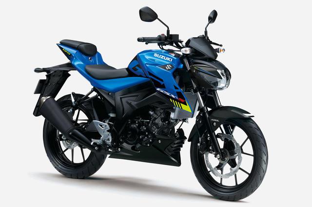 画像2: 定番トリトンブルーメタリックの『GSX-S125』もグラフィックを変更