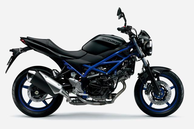画像: SV650のマットブラックはスポーティさ強調