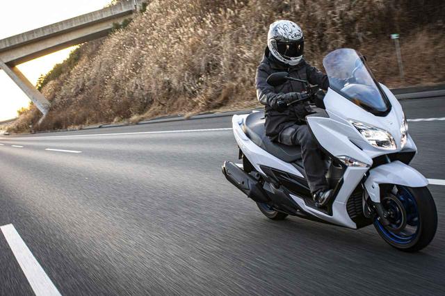 画像1: バーグマン400の高速道路は極楽すぎる