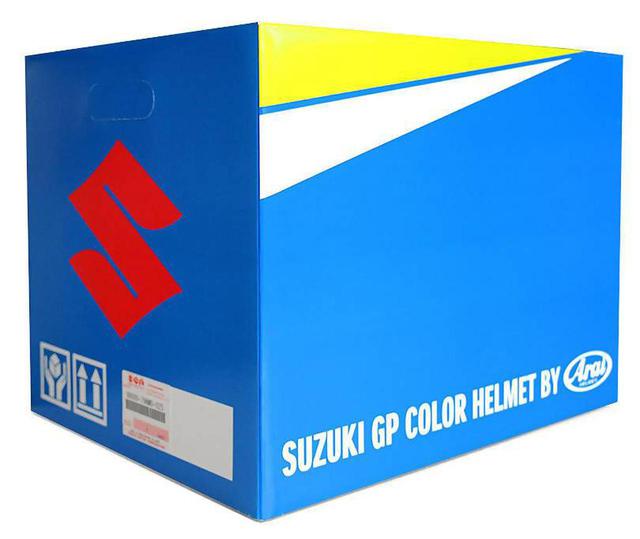 画像3: 【用品】100周年記念カラーの『GSX-R1000R/GSX-R125』に乗ってる人は特に注目! MotoGP『チーム・スズキ・エクスター』のライダーなりきりヘルメットです 【寝ても覚めてもスズキのバイク!/GPカラー ヘルメット 編】