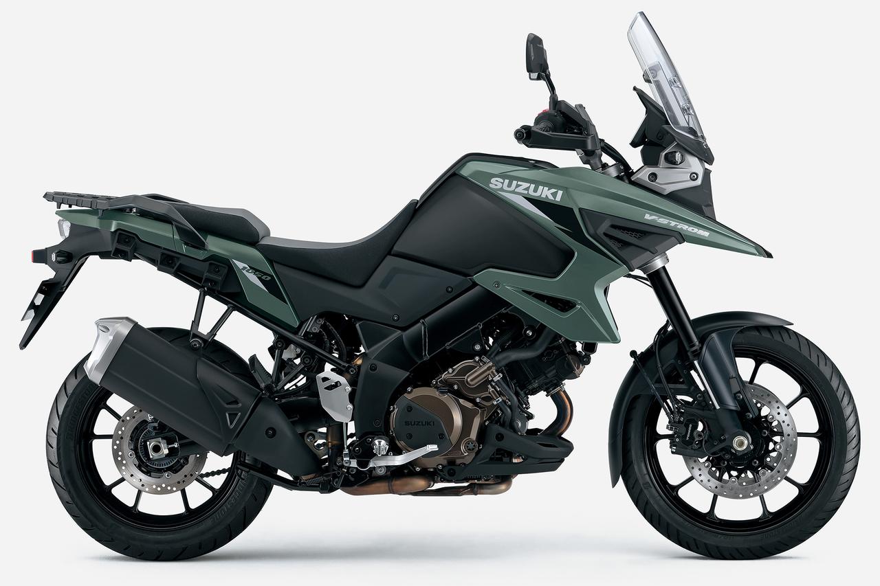 画像: Vストローム1050（マットスティールグリーンメタリック／マットブラックメタリックNo.2）車両価格：170万500円（10%消費税込み）