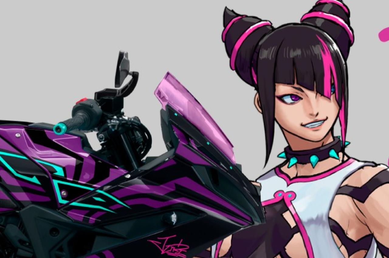画像: SNS『X』で大バズ中!? スズキのバイクが『ストリートファイター6』とJURIイメージに!? この『GSX-8R』が欲しい！ - スズキのバイク！