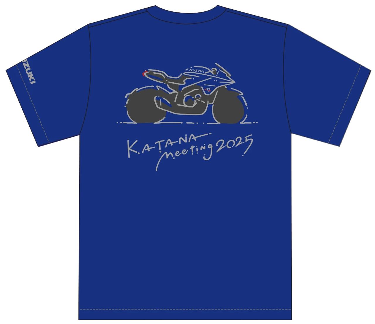 画像: KATANAミーティング2025 限定Tシャツ(コバルトブルー)BACK
