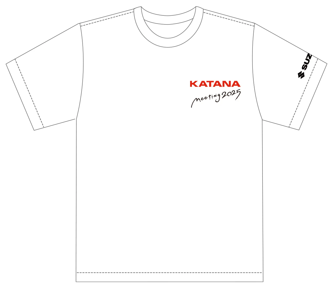 画像: KATANAミーティング2025 限定Tシャツ(ホワイト)FRONT 価格:3000円(税込)
