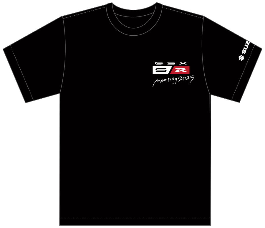 画像: GSX-S/Rミーティング2025 オリジナルTシャツ(ブラック)FRONT