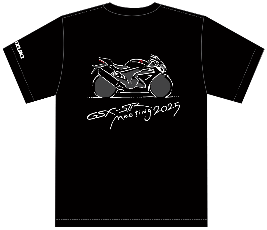 画像: GSX-S/Rミーティング2025 オリジナルTシャツ(ブラック)BACK