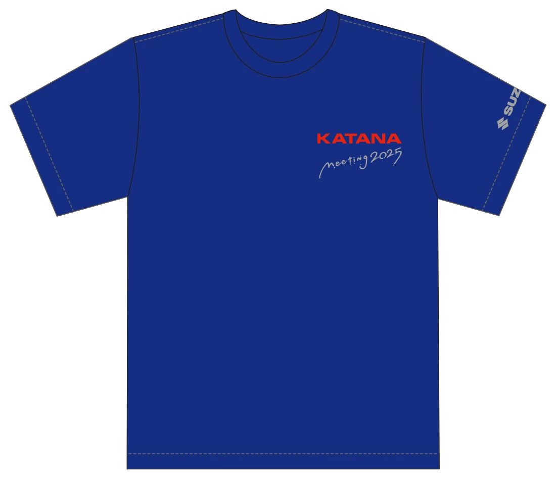 画像: KATANAミーティング2025 限定Tシャツ(コバルトブルー)FRONT 価格:3000円(税込)