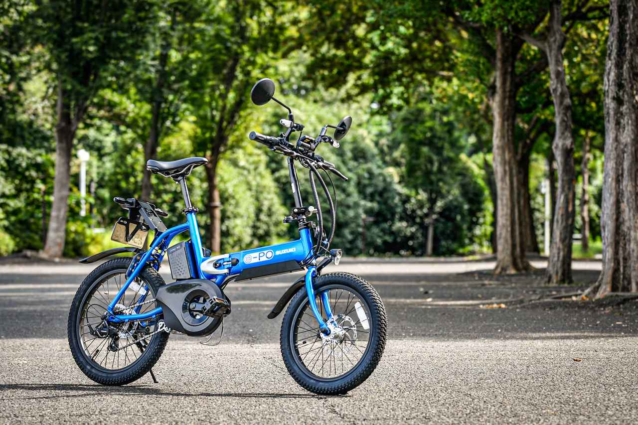 画像: スズキの電動モペッド「e-PO(イーポ)」コンセプトモデル