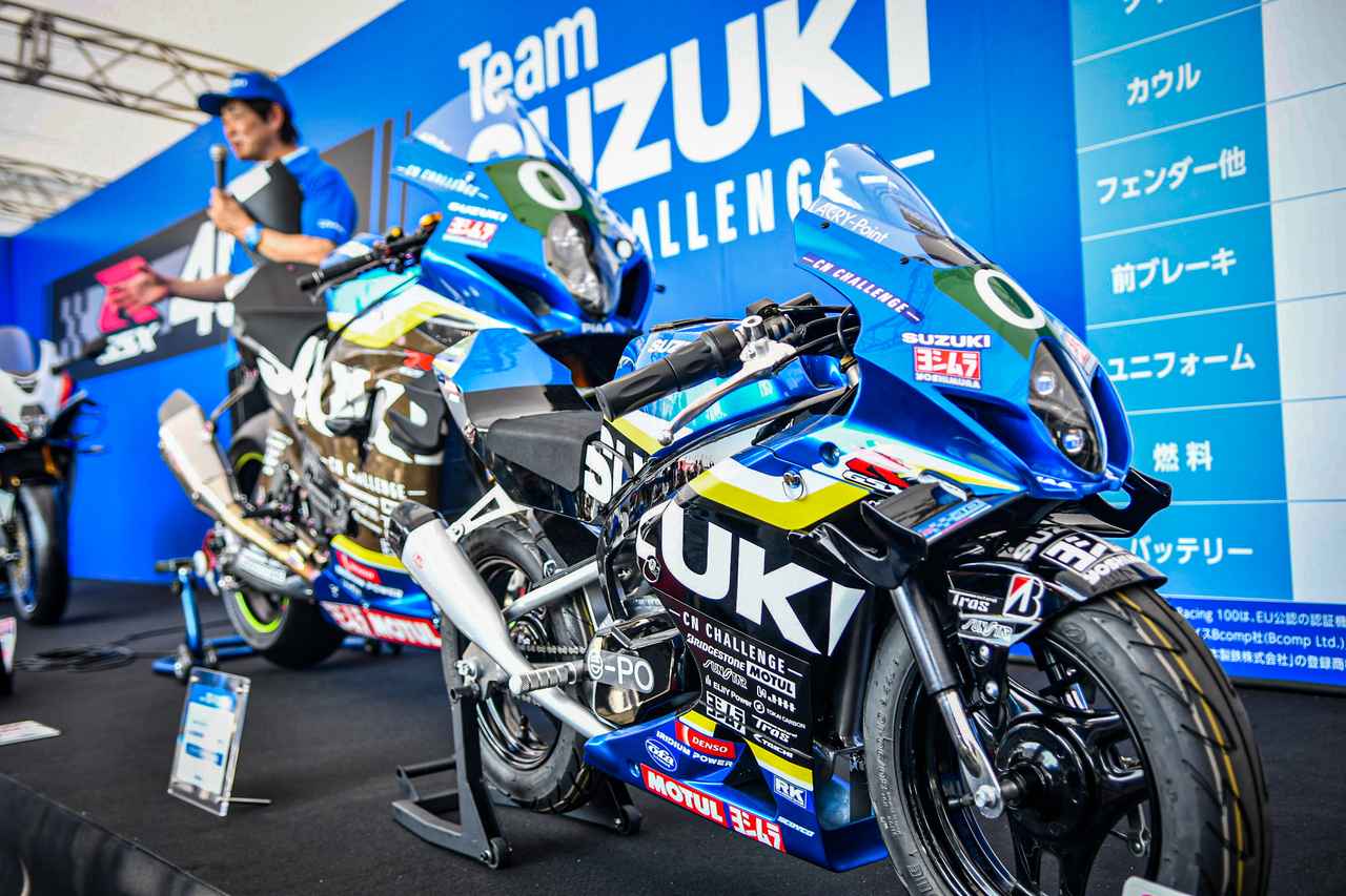画像: 新型「GSX-R1000R」の実車をチェック！ まさかの“ミニGSX-R”も電動バイクで登場か⁉︎ - スズキのバイク！