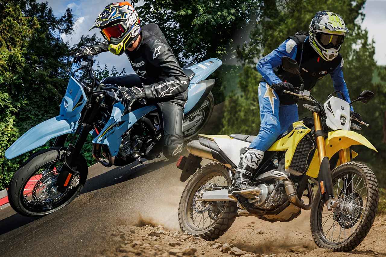 画像1: スズキ純正の信頼性!オフ&モタード好きなら必ず付けたいカスタムパーツが勢ぞろい!