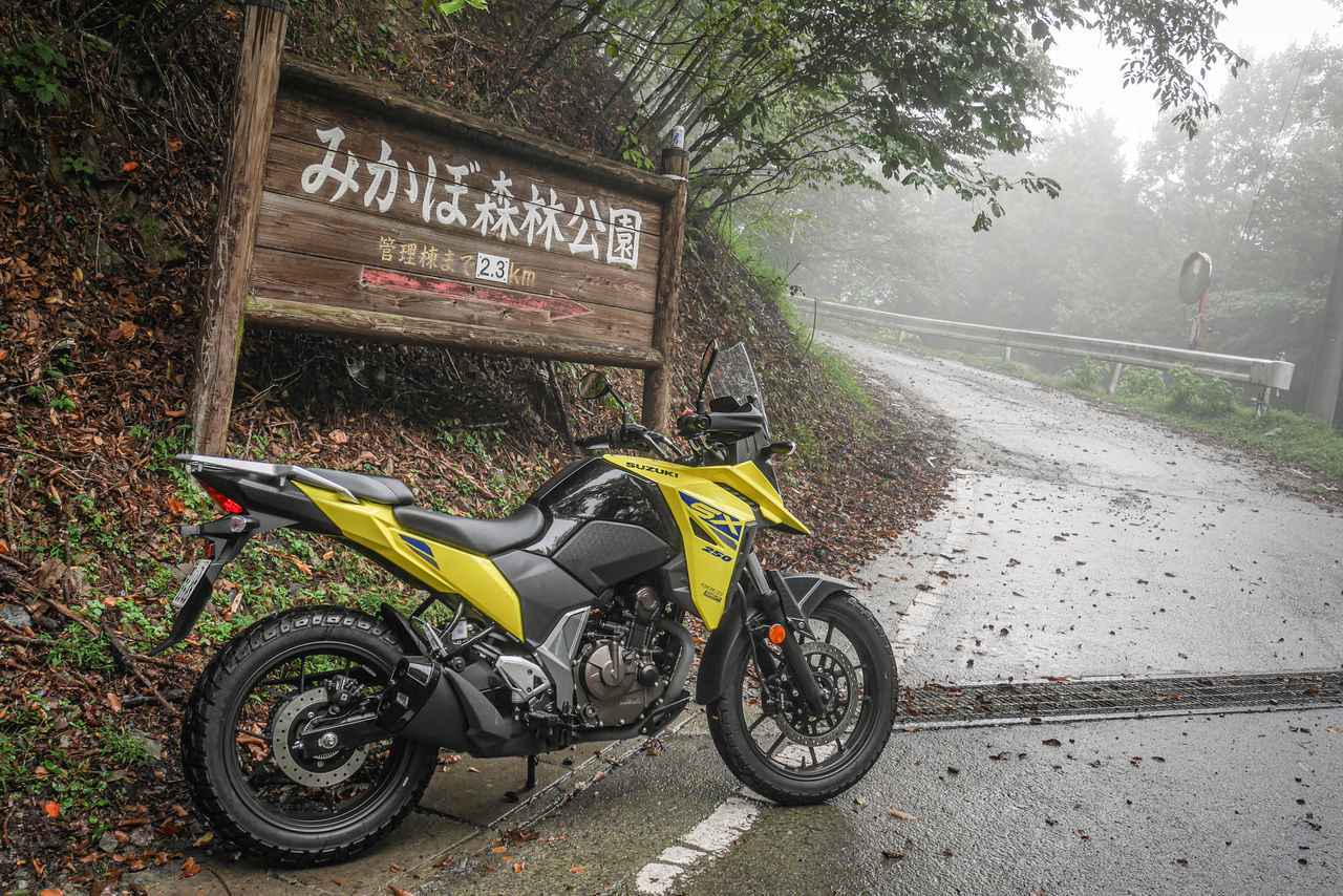 画像: 【濃霧追加】Vストローム250SXで『雨ドシャ降りの林道』にソロアタックしてみた正直な感想 - スズキのバイク!