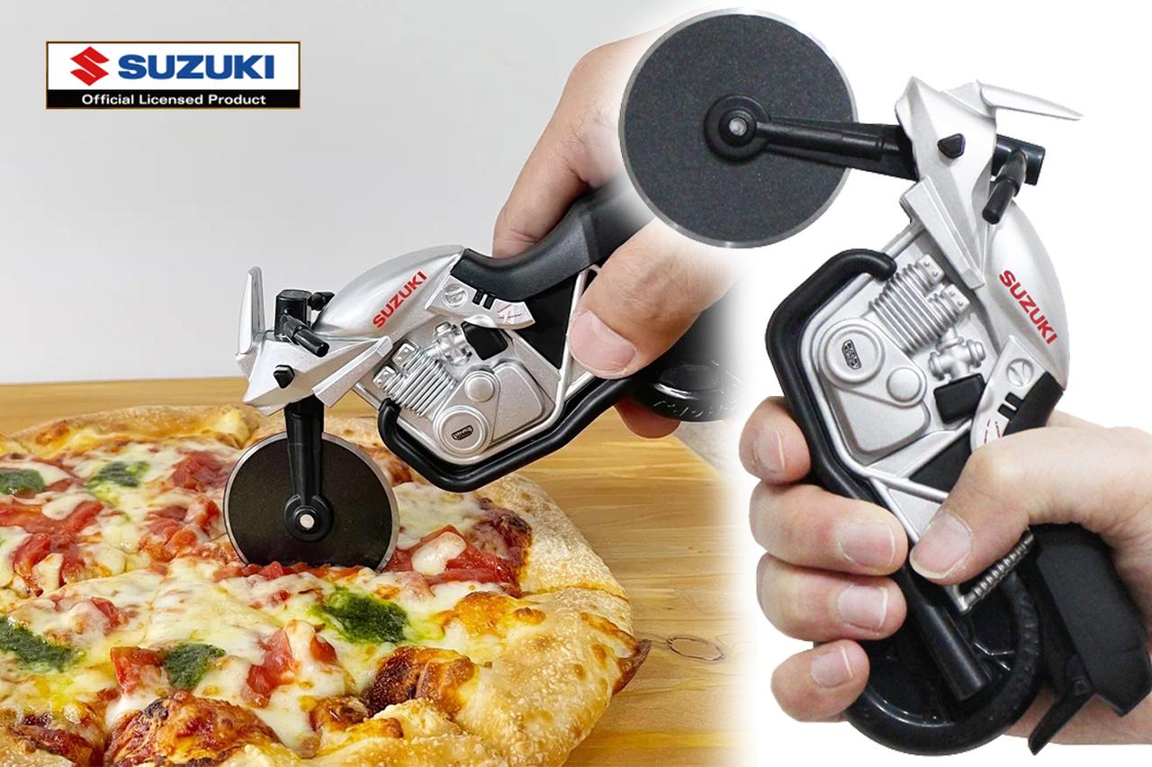 画像: 【神】カタナがまさかのピザカッターに⁉︎ ネーミングだけでも欲しくなる『ピザカッターナ』にバイク乗りとしての心が震えた……- スズキのバイク！