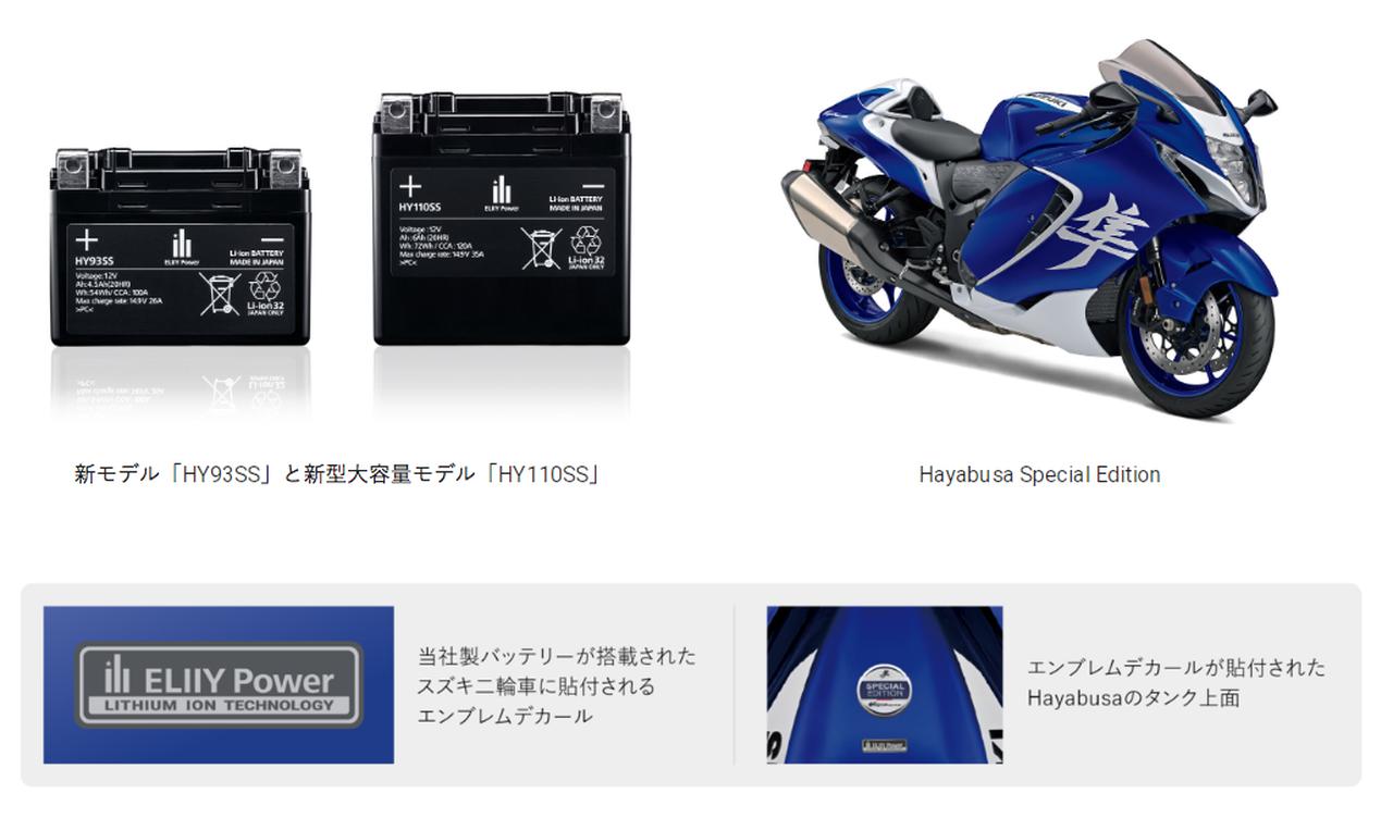 画像1: 【メリットとデメリット】新型『隼』や『GSX-8T/8TT』に新搭載されたリチウムイオンバッテリー「エリーパワー」って何がスゴいの?【スズキのバイク! の耳寄りニュース】
