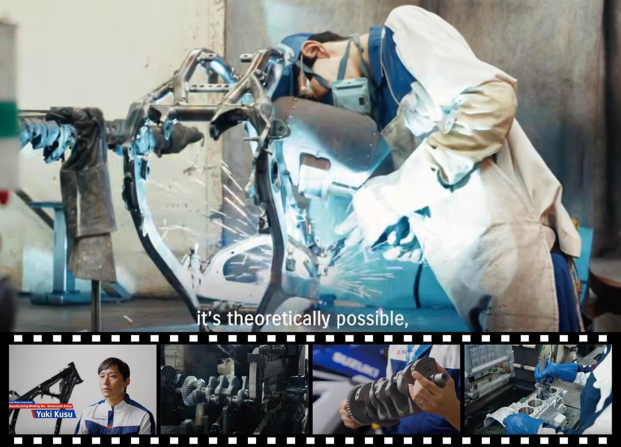 画像: 【必見】こんなの見せて大丈夫⁉︎ 新型『DR-Z4S』や『GSX-R1000/R』のフレームやエンジン製造の現場がみられるムービーが貴重すぎる！ - スズキのバイク！