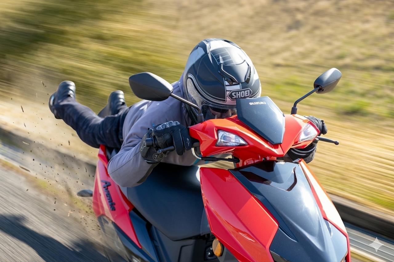 画像: 【極限】最高出力8.3馬力／排気量125ccで『スポーツスクーター』だとっ!? つまりこういうこと……なのか？ - スズキのバイク！