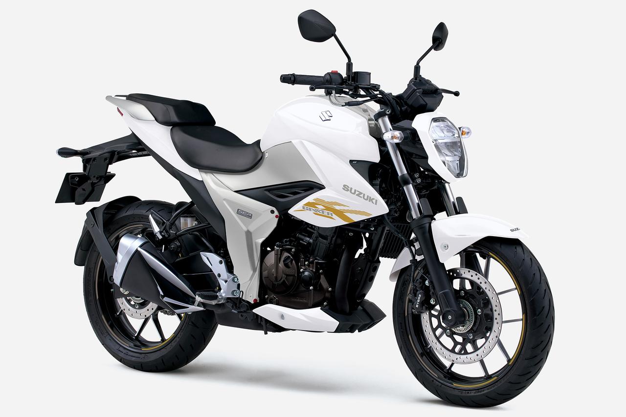 画像: ジクサー250 パールグレッシャーホワイト/マットプラチナシルバーメタリックNo.2
