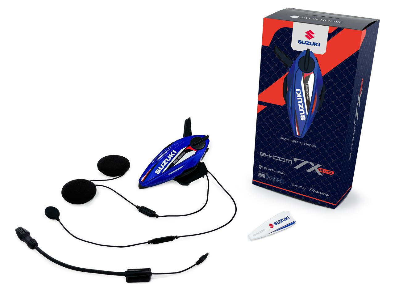 画像3: 8年ぶりのリニューアル!新世代B+COM「7X EVO」に“スズキ・ブルー”仕様が限定発売!