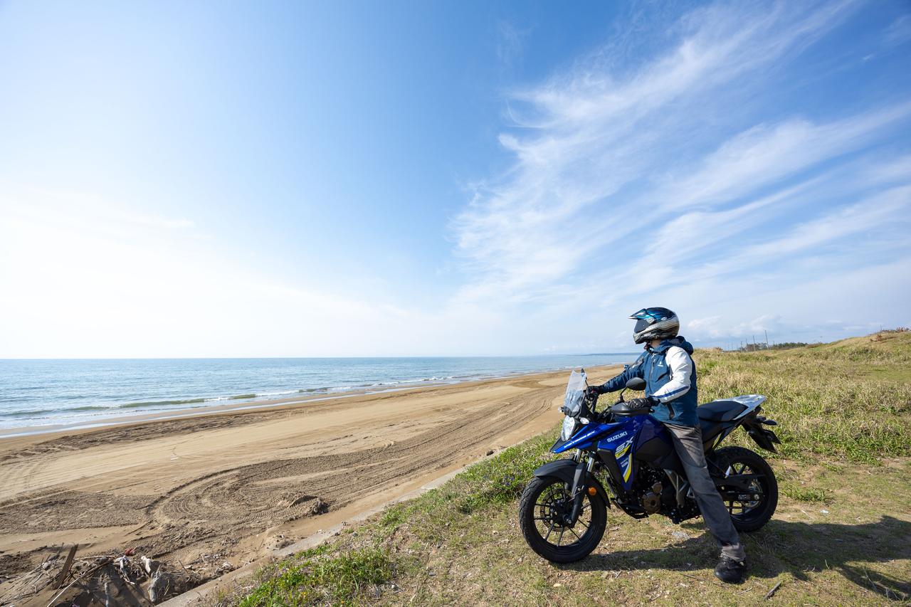 画像5: Vストローム250SXなら『千里浜なぎさドライブウェイ』を200%満喫できる!