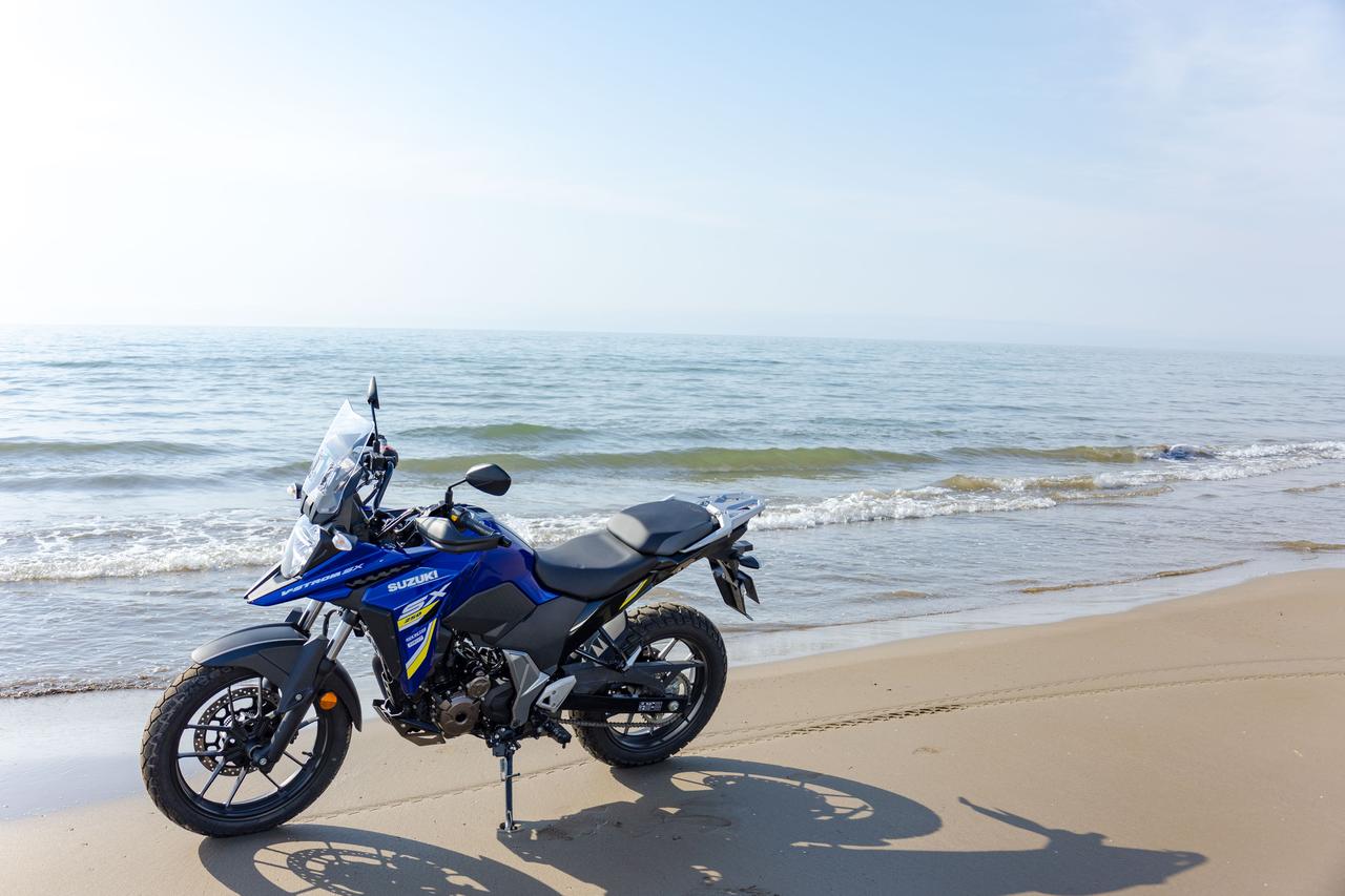 画像9: Vストローム250SXなら『千里浜なぎさドライブウェイ』を200%満喫できる!