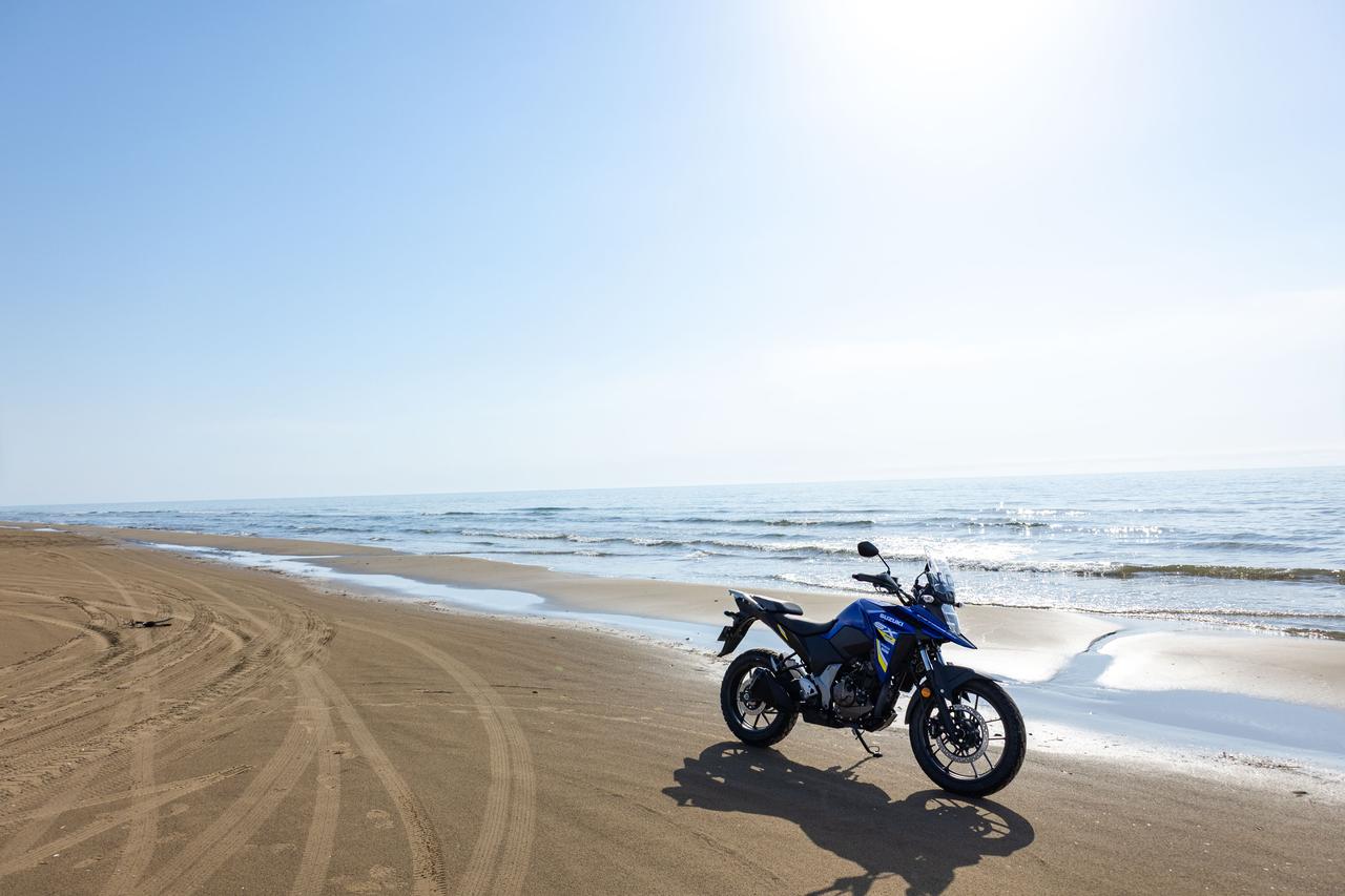 画像8: Vストローム250SXなら『千里浜なぎさドライブウェイ』を200%満喫できる!