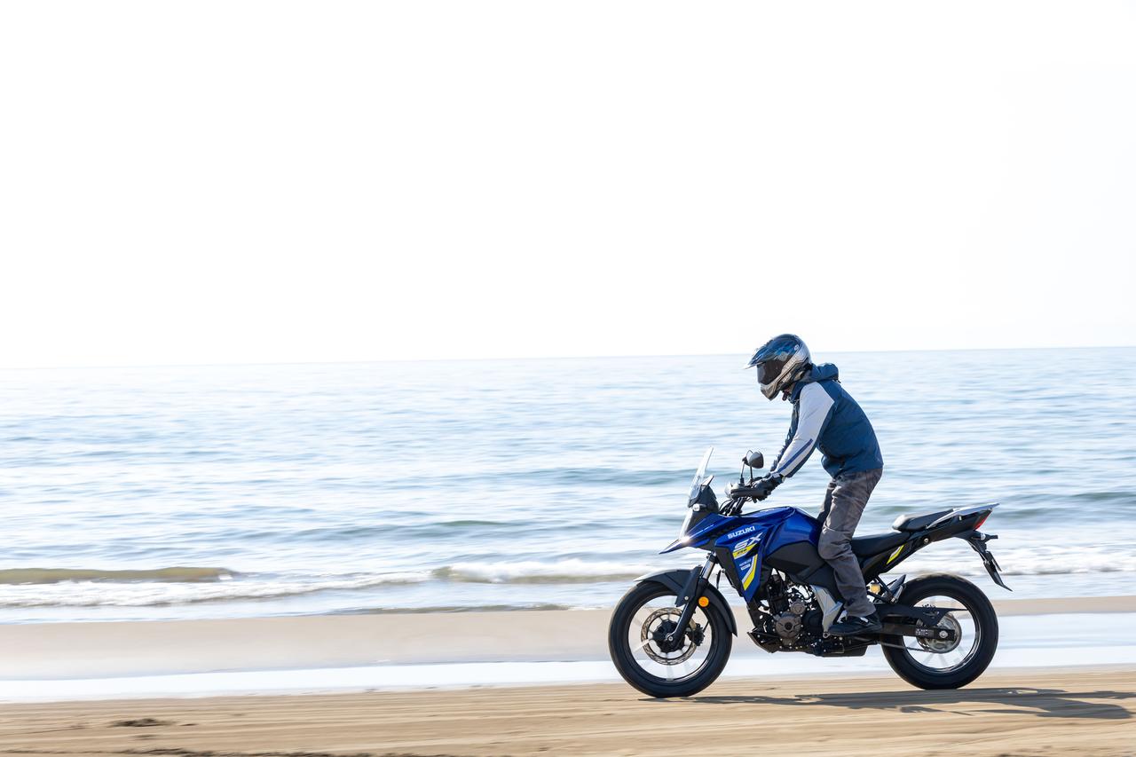 画像7: Vストローム250SXなら『千里浜なぎさドライブウェイ』を200%満喫できる!