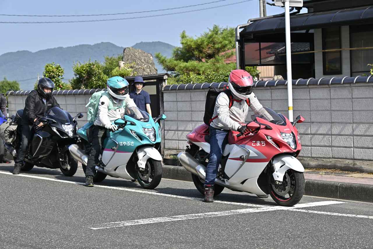 画像6: 当日は絶好のバイクイベント日和
