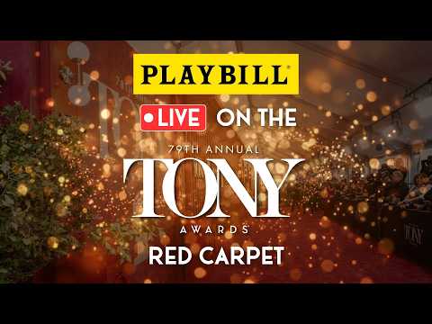 画像: Playbill LIVE on the 2026 Tony Awards Red Carpet! www.youtube.com