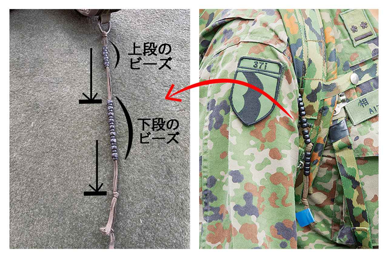 画像: 歩測ひもを使って歩いた距離を把握する