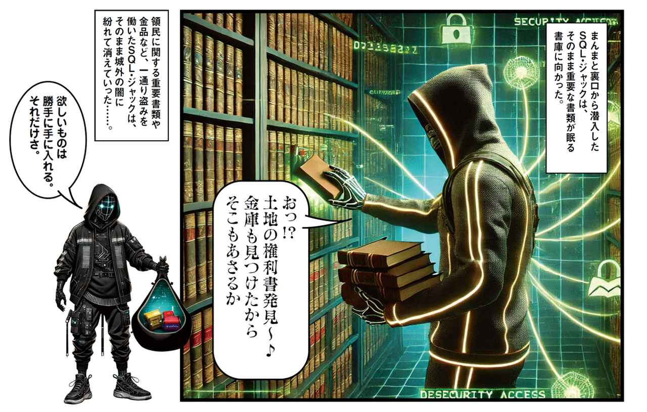画像3: SQL(シークェル)インジェクション:意図しない命令を送ることでデータベースを不正操作する