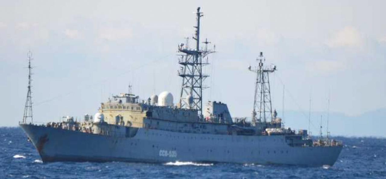 画像: ロシア海軍の情報収集艦は2025年2月、数日にわたり、沖縄本島南西沖や鹿児島県の喜界島沖、大隈海峡などを通過した　写真提供／防衛省