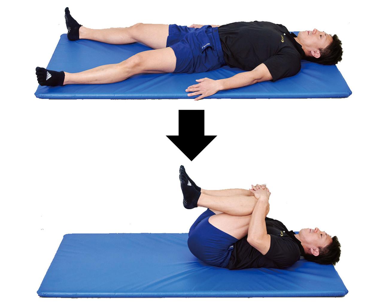 画像1: おなかひねりストレッチ