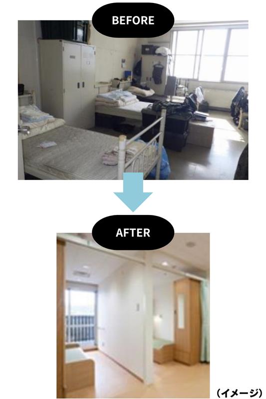 画像: これまでの隊舎は約4〜6人の隊員が同一の部屋で寝食を共にしていた。今後新設される隊舎居室については則原則個室化されることになっている