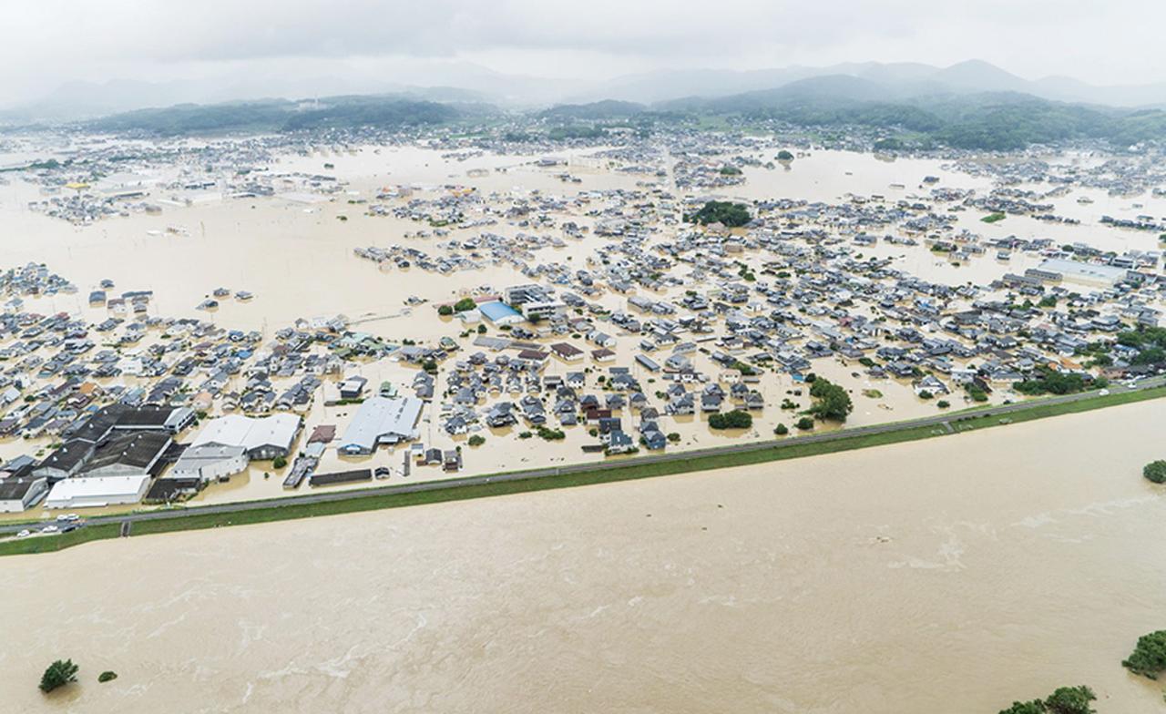 画像: 2018年7月、西日本を中心に広範囲で記録的な集中豪雨が発生。死者・行方不明者は300人近くに達し「平成最悪の水害」と報じられた　写真提供／岡山市