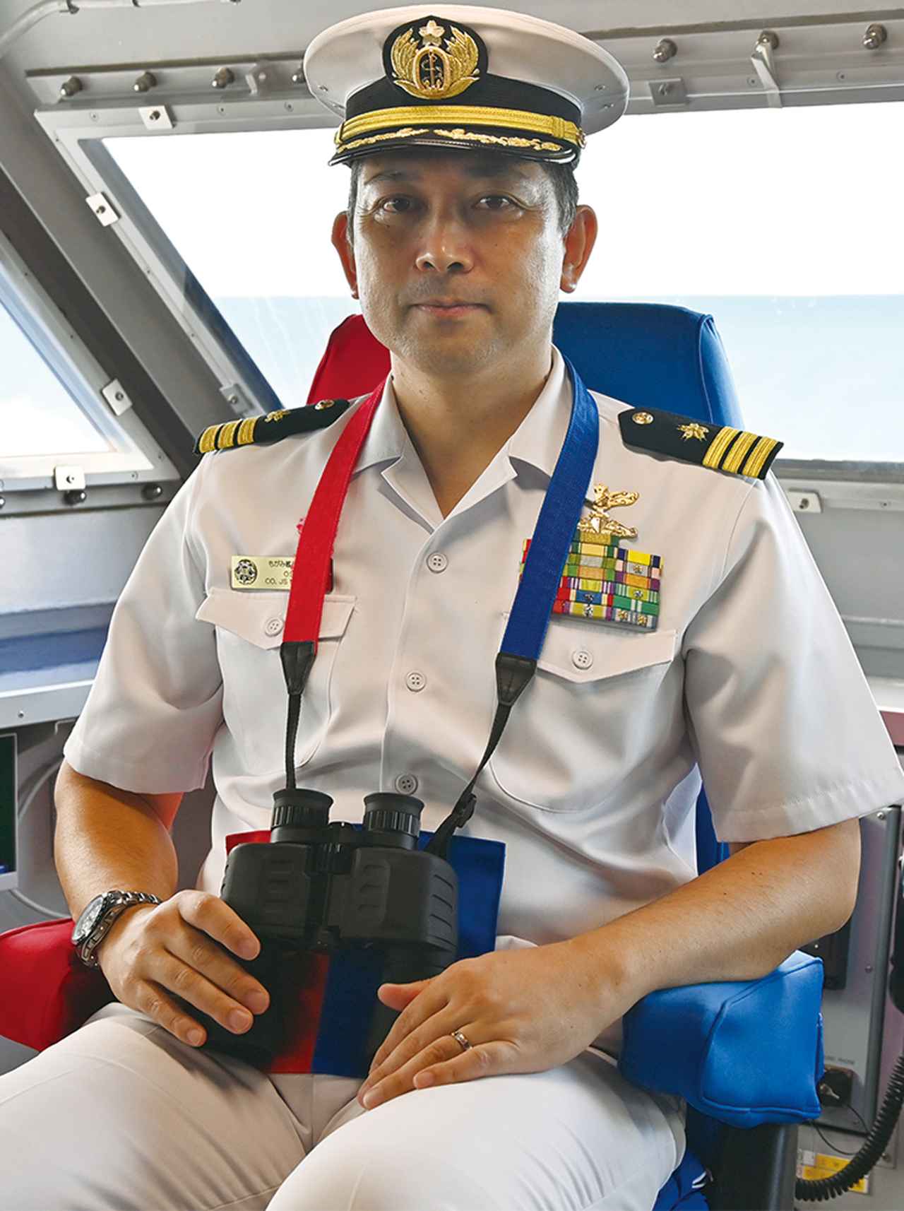 画像: 「これまでにない領域での仕事を任された『もがみ』では、これからも挑戦の連続となる」と話す大瀬2佐