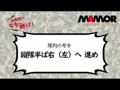 画像: 陸3 7 隊列の号令 縦隊半ば右（左）へ 進め youtu.be