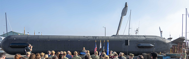 画像: アメリカ海軍が導入したボーイング社の大型無人潜水艇「オルカ」（出典／U.S Navy）