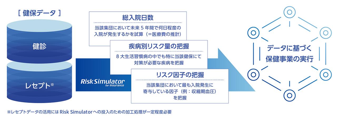 画像: 医療ビッグデータを用いたリスク分析ソリューション Risk Simulator for Insurance：金融ソリューション：日立